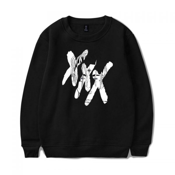 XXXTentacion Sweatshirts - Solid Color Popular Rapper XXXTentacion Icon Sweatshirt