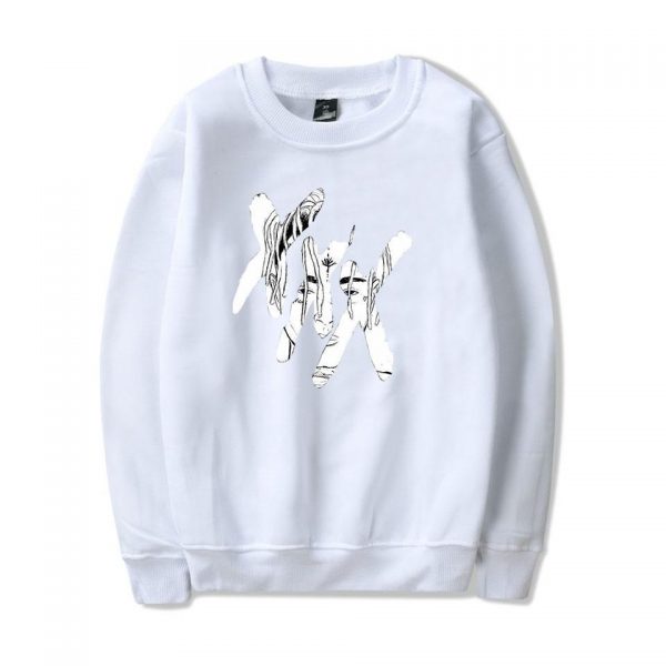 XXXTentacion Sweatshirts - Solid Color Popular Rapper XXXTentacion Icon Sweatshirt