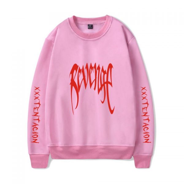 XXXTentacion Sweatshirts - Solid Color Popular Rapper XXXTentacion Revenge Icon Sweatshirt