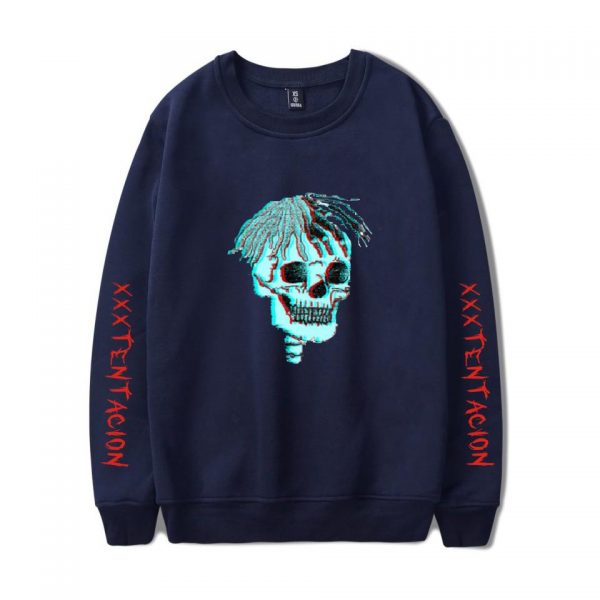 XXXTentacion Sweatshirts - Solid Color Popular Rapper XXXTentacion Sweatshirt