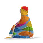 You Can See Forever Hooded Blanket - Colorful Umbrella Blanket