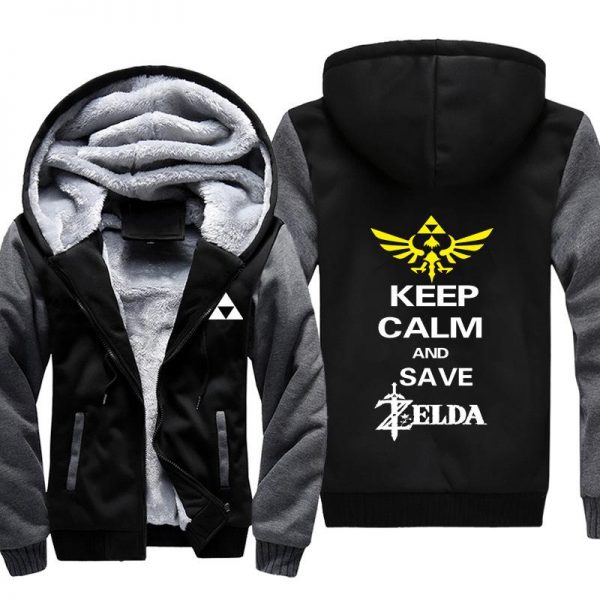ZELDA Jackets - Solid Color ZELDA Eye of The Truth Super Cool Fleece Jacket