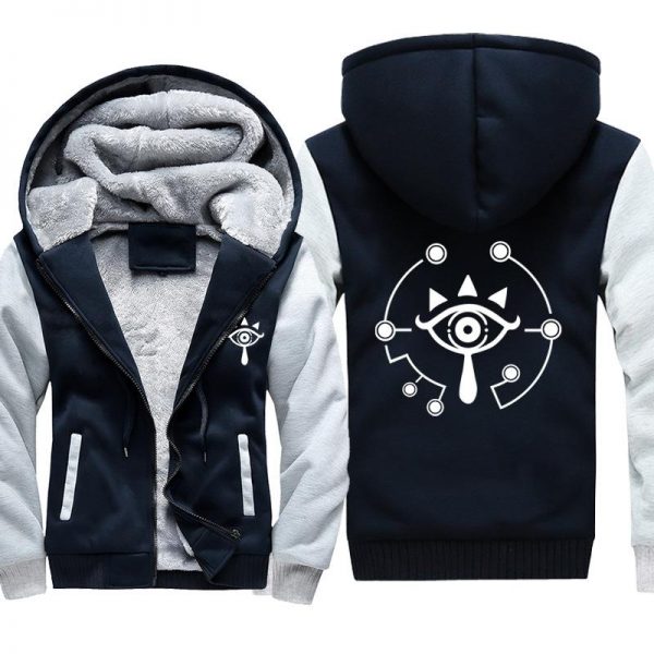 ZELDA Jackets - Solid Color ZELDA Game Icon Eye of The Truth Super Cool Fleece Jacket
