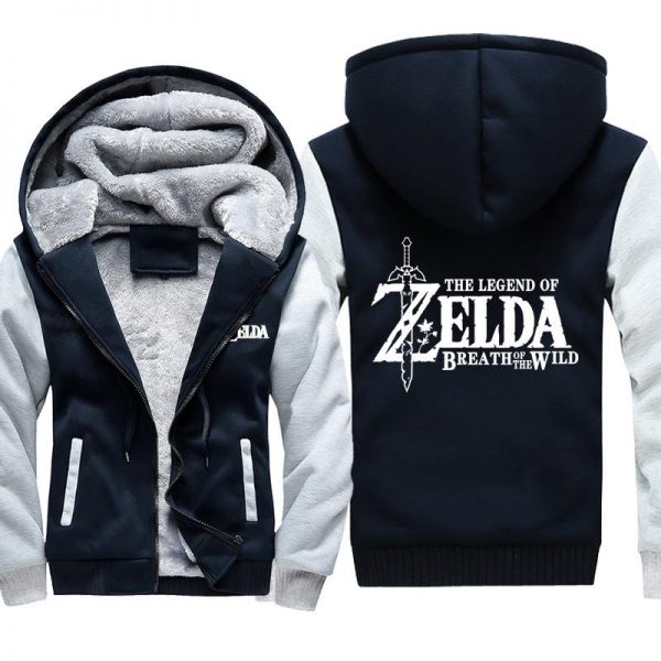 ZELDA Jackets - Solid Color ZELDA Game Logo Icon Super Cool Fleece Jacket