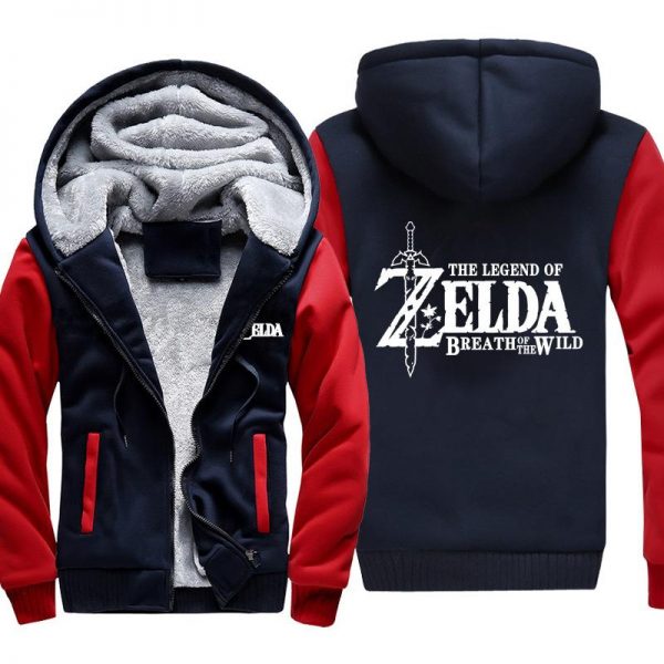 ZELDA Jackets - Solid Color ZELDA Game Logo Icon Super Cool Fleece Jacket