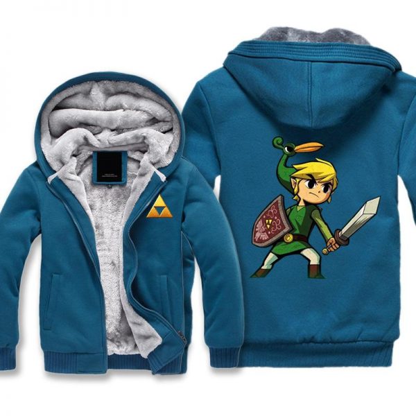 ZELDA Jackets - Solid Color ZELDA Link Game Icon Super Cool Fleece Jacket