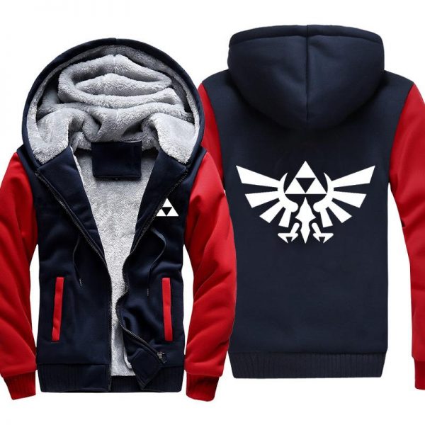 ZELDA Jackets - Solid Color ZELDA Link Logo Super Cool Fleece Jacket