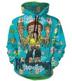 Zombie Rick Hoodies - Pullover Blue Hoodie