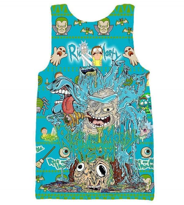 Zombie Rick Hoodies - Pullover Blue Hoodie