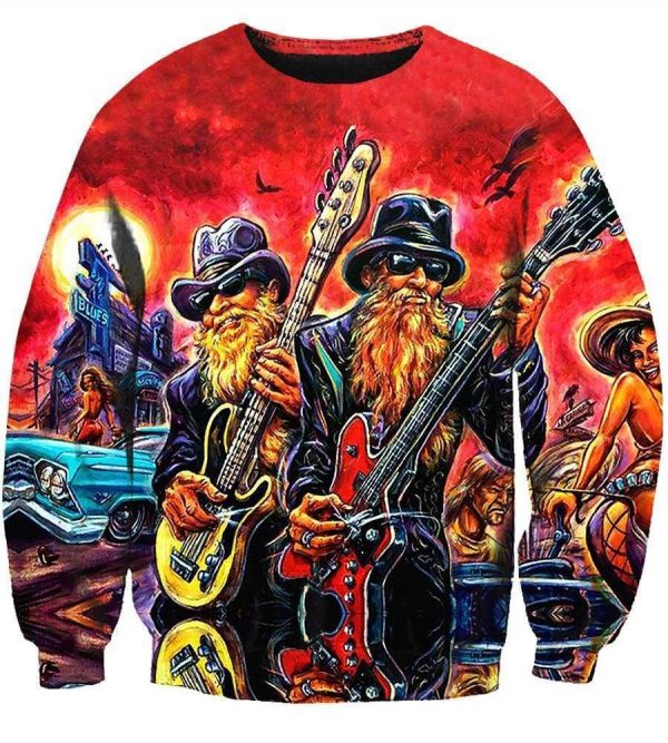 ZZ Top Hoodies - Pullover Red Hoodie