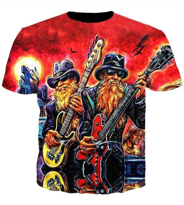 ZZ Top Hoodies - Pullover Red Hoodie