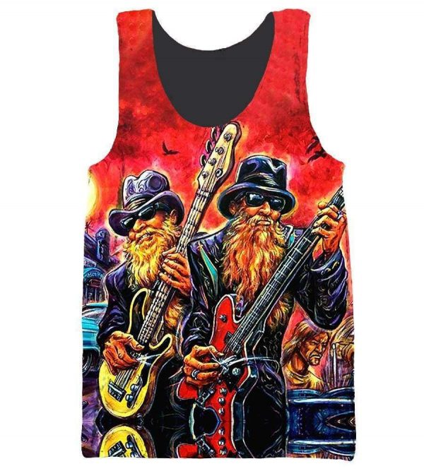 ZZ Top Hoodies - Pullover Red Hoodie