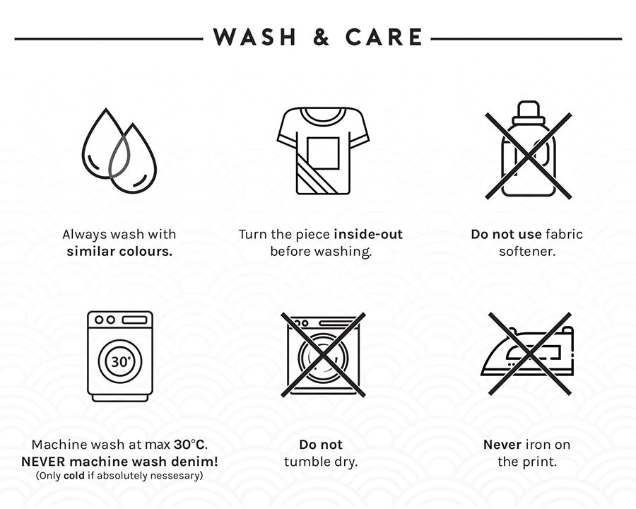 WASH & CARE INSTRUCTIONS